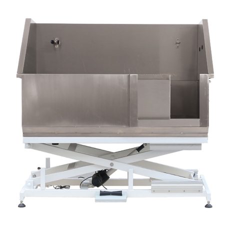 Electric Lifting Stainless Steel Tub with Sliding Door (Powered by Denmark Linak Actuator & Transformer & Foot Pedal)