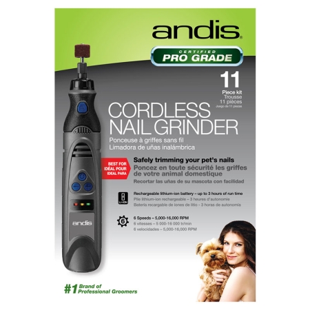 Andis Cordless Professional Nail Grinder 11 Pc Kit